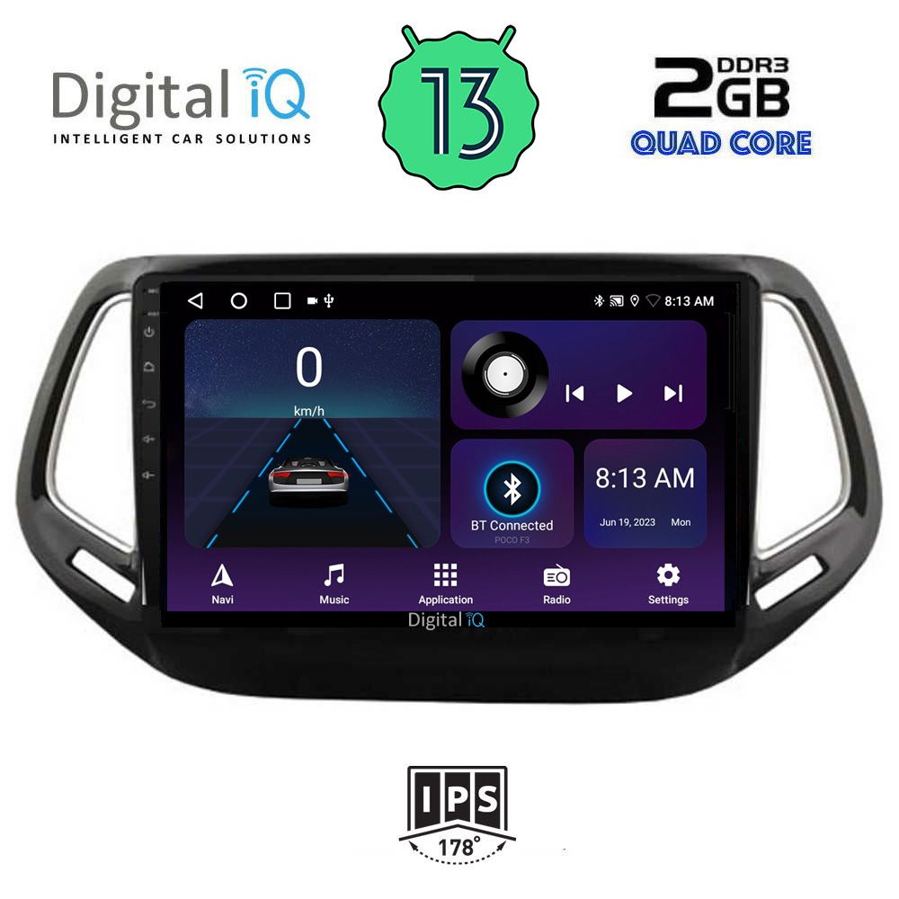 DIGITAL IQ BXB 1278_GPS (10inc) MULTIMEDIA TABLET OEM JEEP COMPASS mod. 2016&gt;