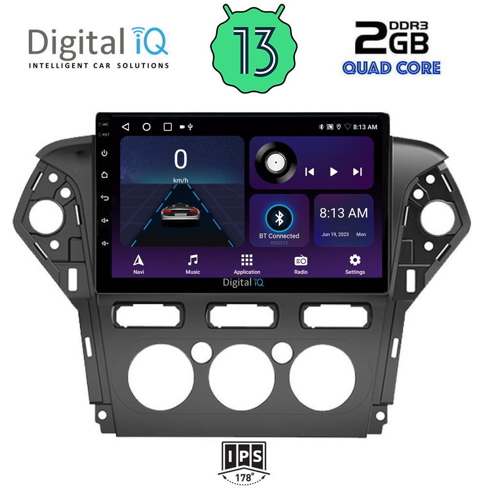 DIGITAL IQ BXB 1163_GPS A/C (10inc) MULTIMEDIA TABLET OEM FORD MONDEO mod. 2011-2013