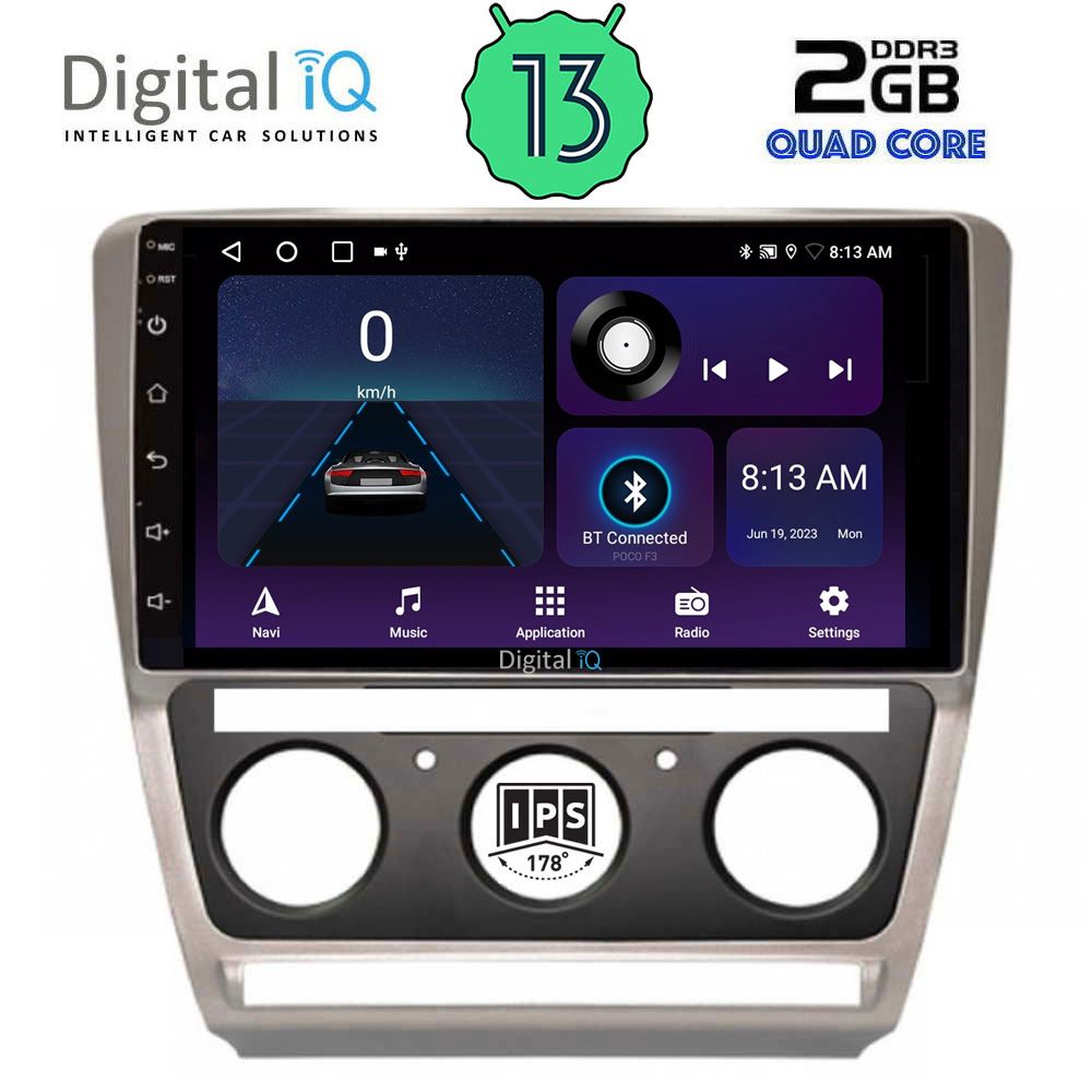 DIGITAL IQ BXB 1595_GPS (10inc) MULTIMEDIA TABLET OEM SKODA OCTAVIA 5 mod. 2005-2012