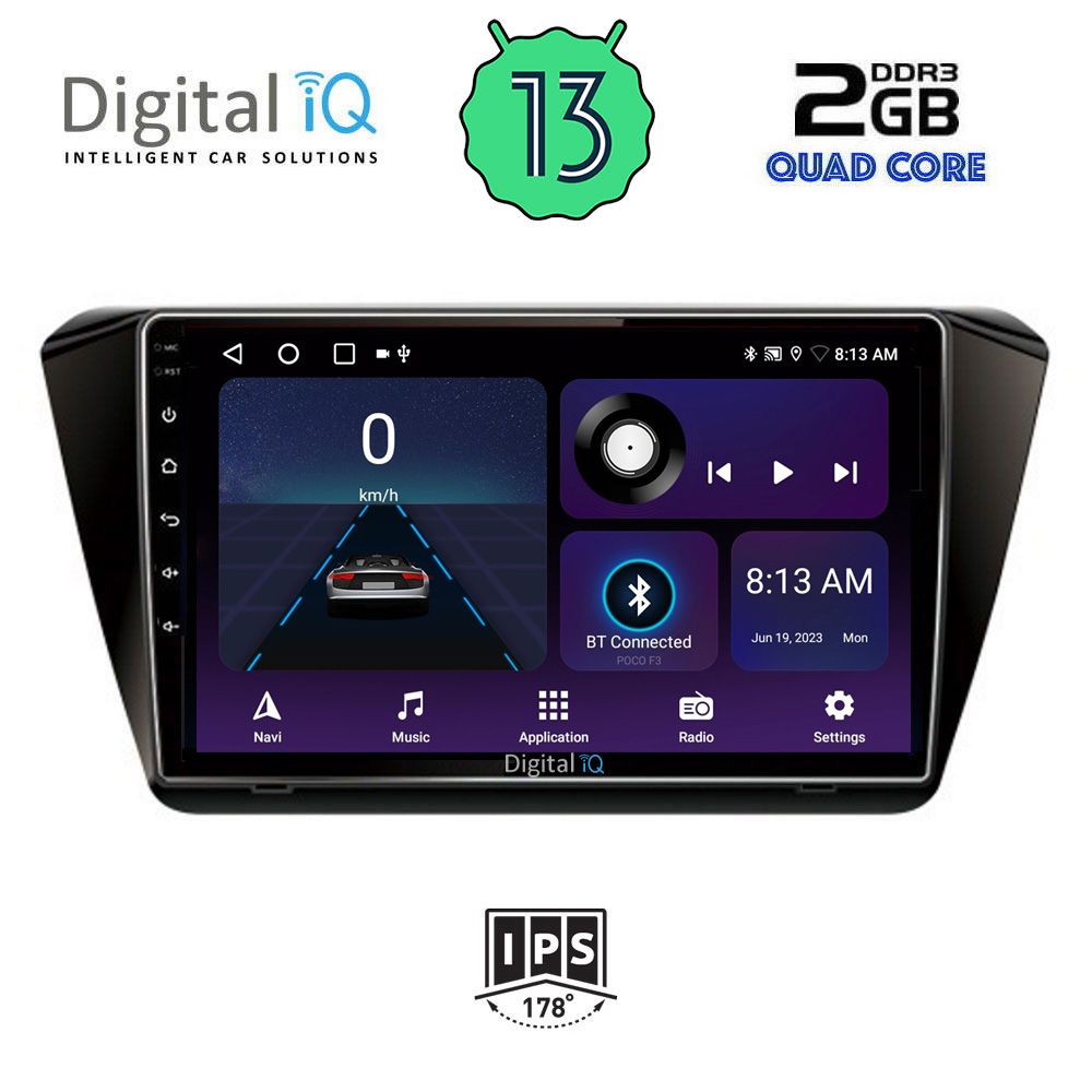 DIGITAL IQ BXB 1605_GPS (10inc) MULTIMEDIA TABLET OEM SKODA SUPERB mod. 2015&gt;