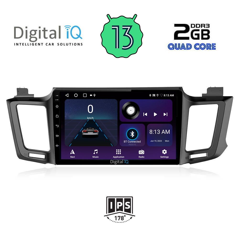 DIGITAL IQ BXB 1733_GPS (10inc) MULTIMEDIA TABLET OEM TOYOTA RAV 4 mod. 2013-2019