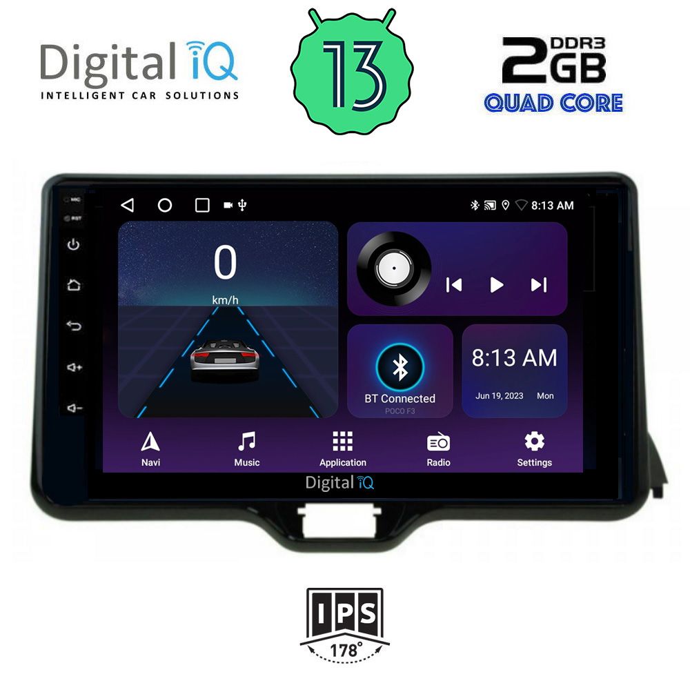 DIGITAL IQ BXB 1738_GPS (10inc) MULTIMEDIA TABLET OEM TOYOTA YARIS mod. 2020&gt;