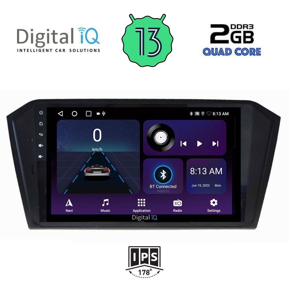 DIGITAL IQ BXB 1750_GPS (10inc) MULTIMEDIA TABLET OEM VW PASSAT mod. 2016&gt;