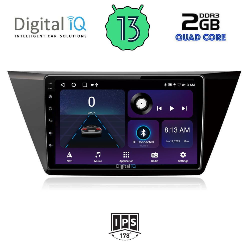 DIGITAL IQ BXB 1769_GPS (10inc) MULTIMEDIA TABLET OEM VW TOURAN mod. 2016&gt;