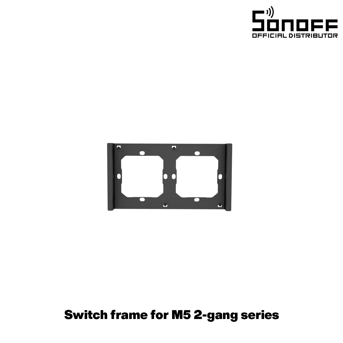 GloboStar® 80084 SONOFF SwitchMan M5-80 Wall Frame 2 Way - L15.7 X W8.6 X H1.48CM
