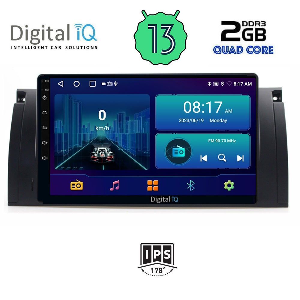 DIGITAL IQ BXB 1045_GPS (9inc) MULTIMEDIA TABLET OEM BMW Series 5 (E39) mod. 1997-2005 | X5 (E53) mod. 1999-2006