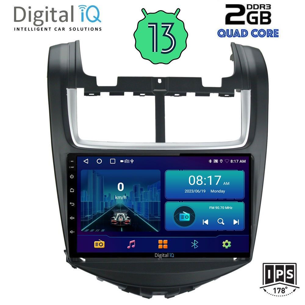 DIGITAL IQ BXB 1075_GPS (9inc) MULTIMEDIA TABLET OEM CHEVROLET AVEO mod. 2014-2017