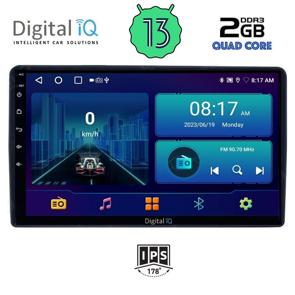 DIGITAL IQ BXB 1081_GPS (9inc) MULTIMEDIA TABLET OEM CITROEN – PEUGEOT mod. 2008-2018