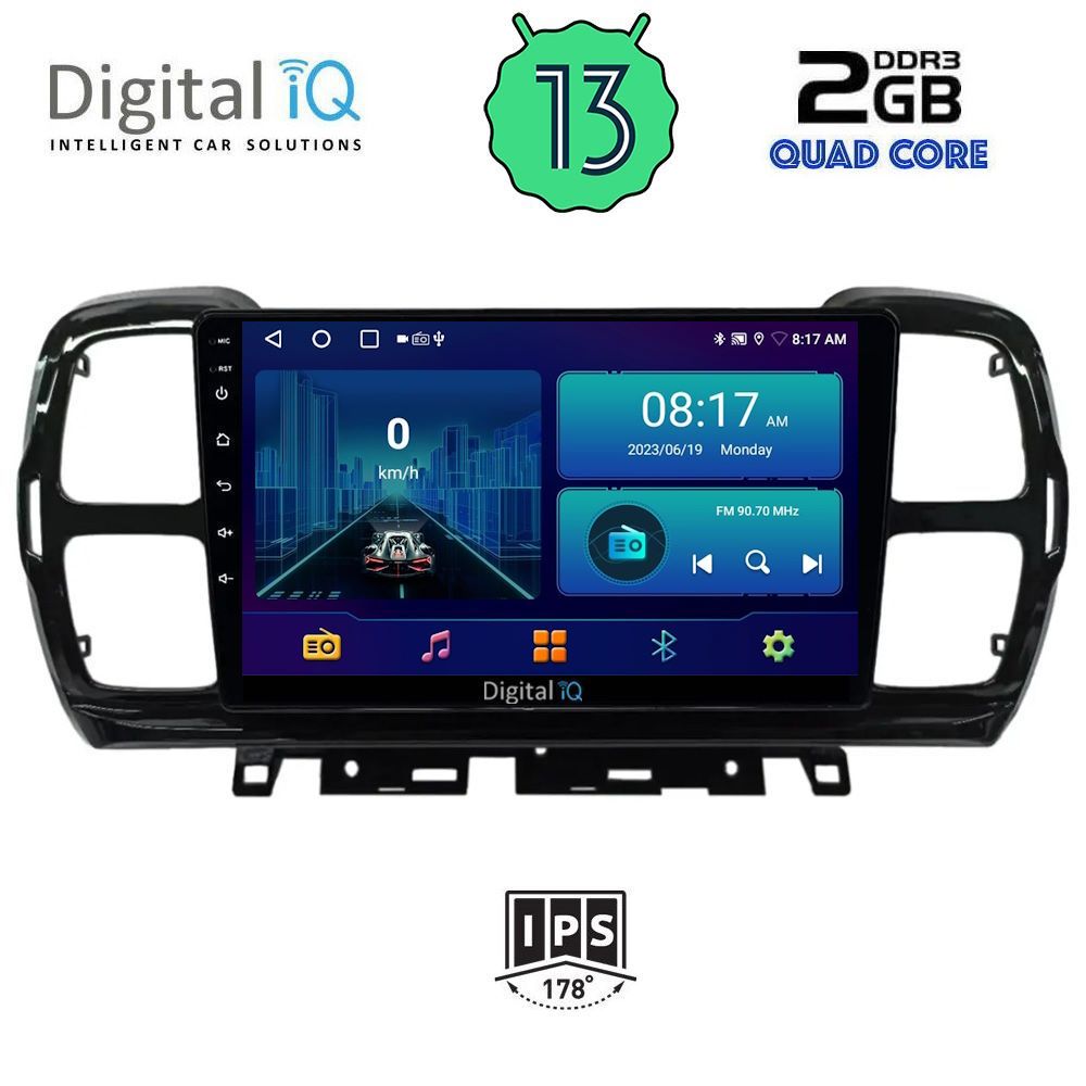 DIGITAL IQ BXB 1088_GPS (9inc) MULTIMEDIA TABLET OEM CITROEN C5 AIRCROSS mod. 2017-2021