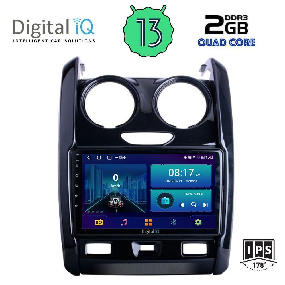 DIGITAL IQ BXB 1103_GPS (9inc) MULTIMEDIA TABLET OEM DACIA DUSTER mod. 2012-2019