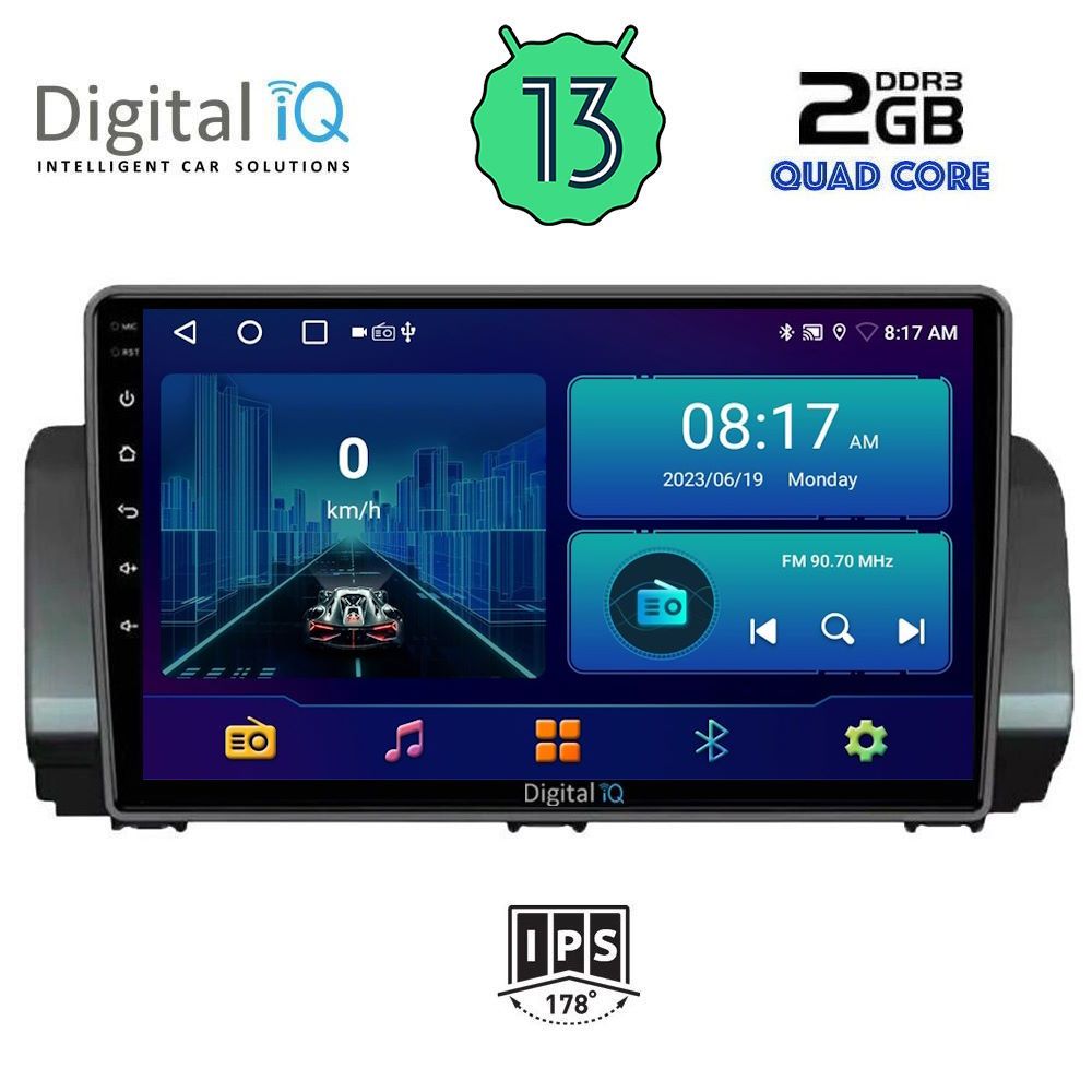 DIGITAL IQ BXB 1109_GPS (9inc) MULTIMEDIA TABLET OEM DACIA LOGAN - SANDERO - JOGGER mod. 2020&gt;