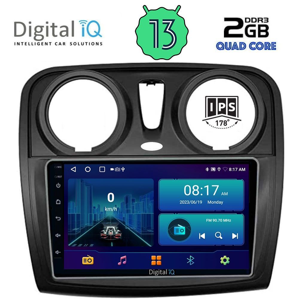 DIGITAL IQ BXB 1112_GPS (9inc) MULTIMEDIA TABLET OEM DACIA DOKKER 2012&gt;
