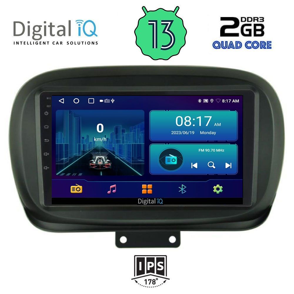 DIGITAL IQ BXB 1134_GPS (9inc) MULTIMEDIA TABLET OEM FIAT 500Χ mod. 2014&gt;