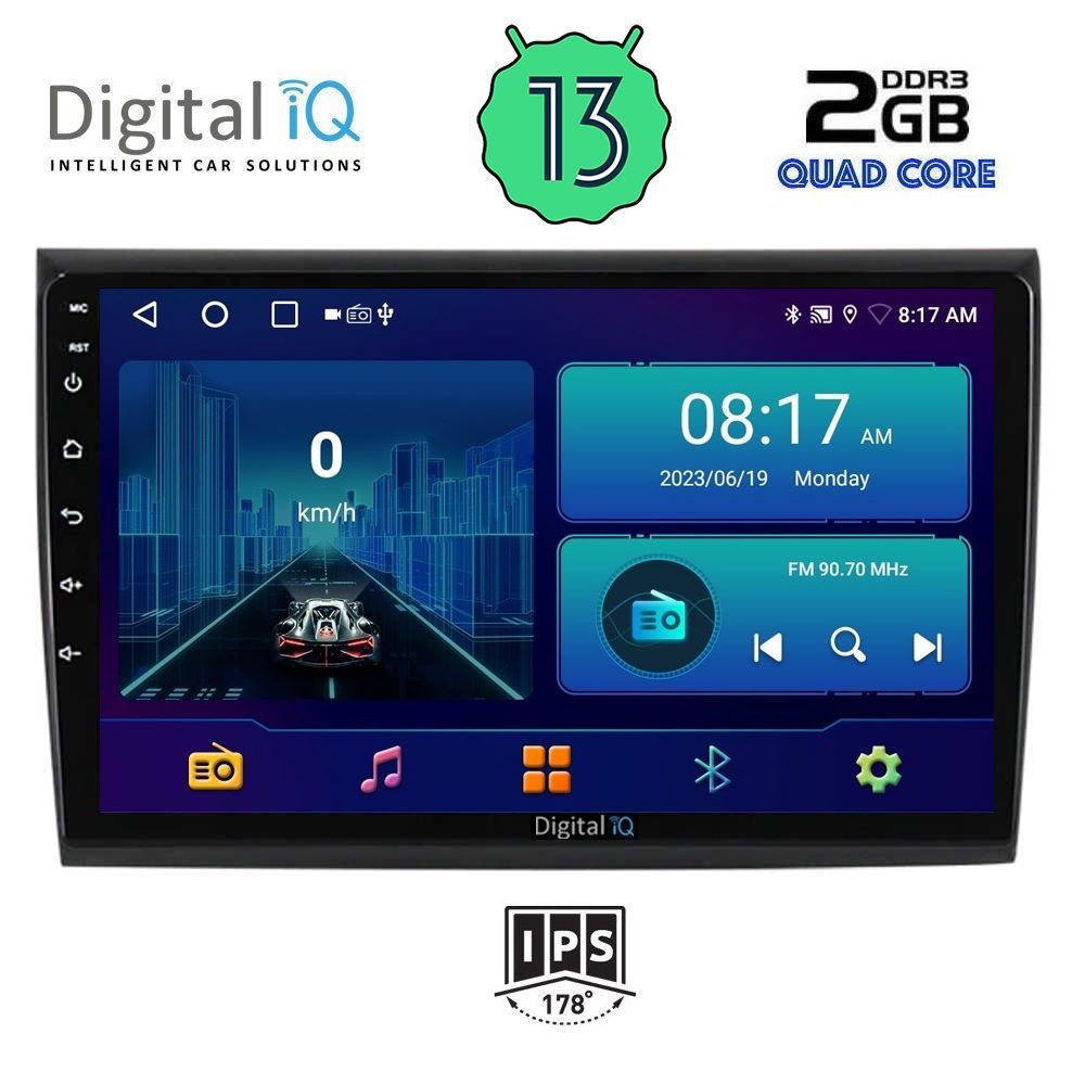 DIGITAL IQ BXB 1136_GPS (9inc) MULTIMEDIA TABLET OEM FIAT BRAVO mod. 2007&gt;