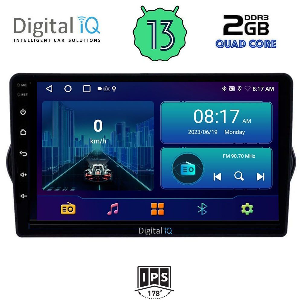 DIGITAL IQ BXB 1148_GPS (9inc) MULTIMEDIA TABLET OEM FIAT TIPO mod. 2015-2018