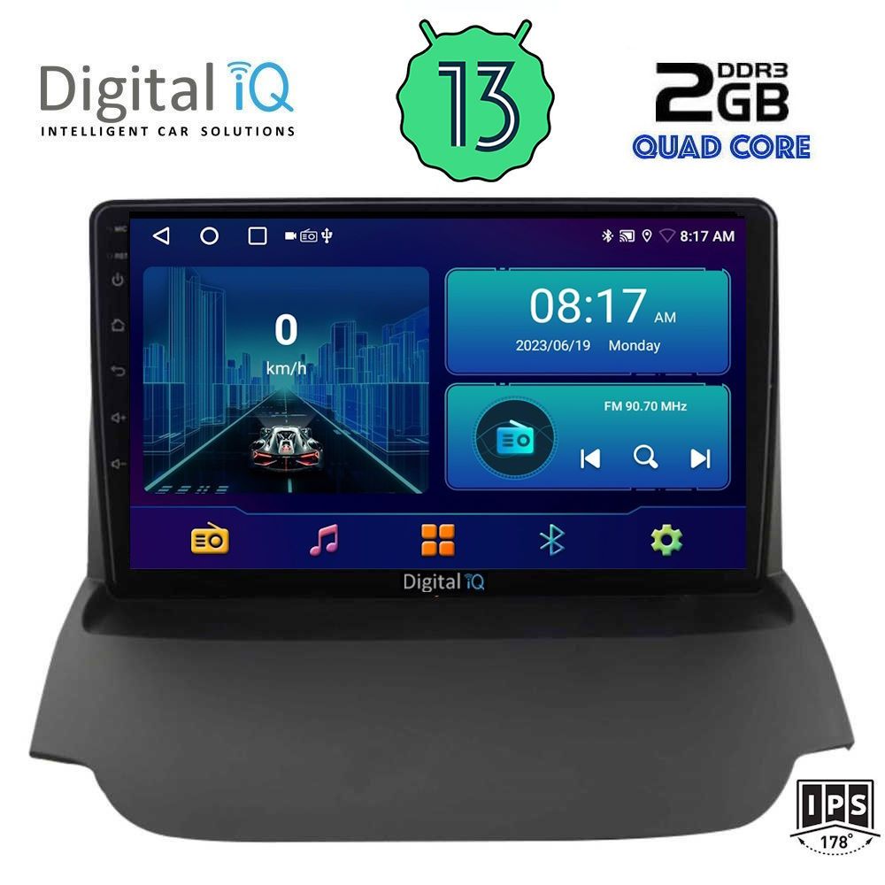 DIGITAL IQ BXB 1150_GPS (9inc) MULTIMEDIA TABLET OEM FORD ECOSPORT mod. 2012-2018