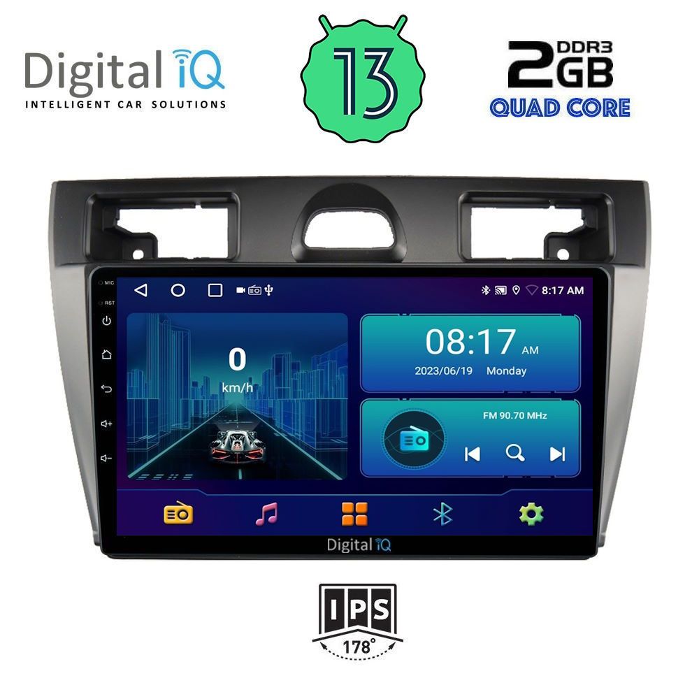 DIGITAL IQ BXB 1153_GPS (9inc) MULTIMEDIA TABLET OEM FORD FIESTA mod. 2005-2008