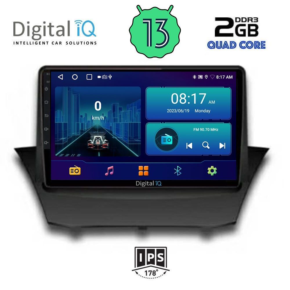 DIGITAL IQ BXB 1154_GPS (9inc) MULTIMEDIA TABLET OEM FORD FIESTA mod. 2010-2018