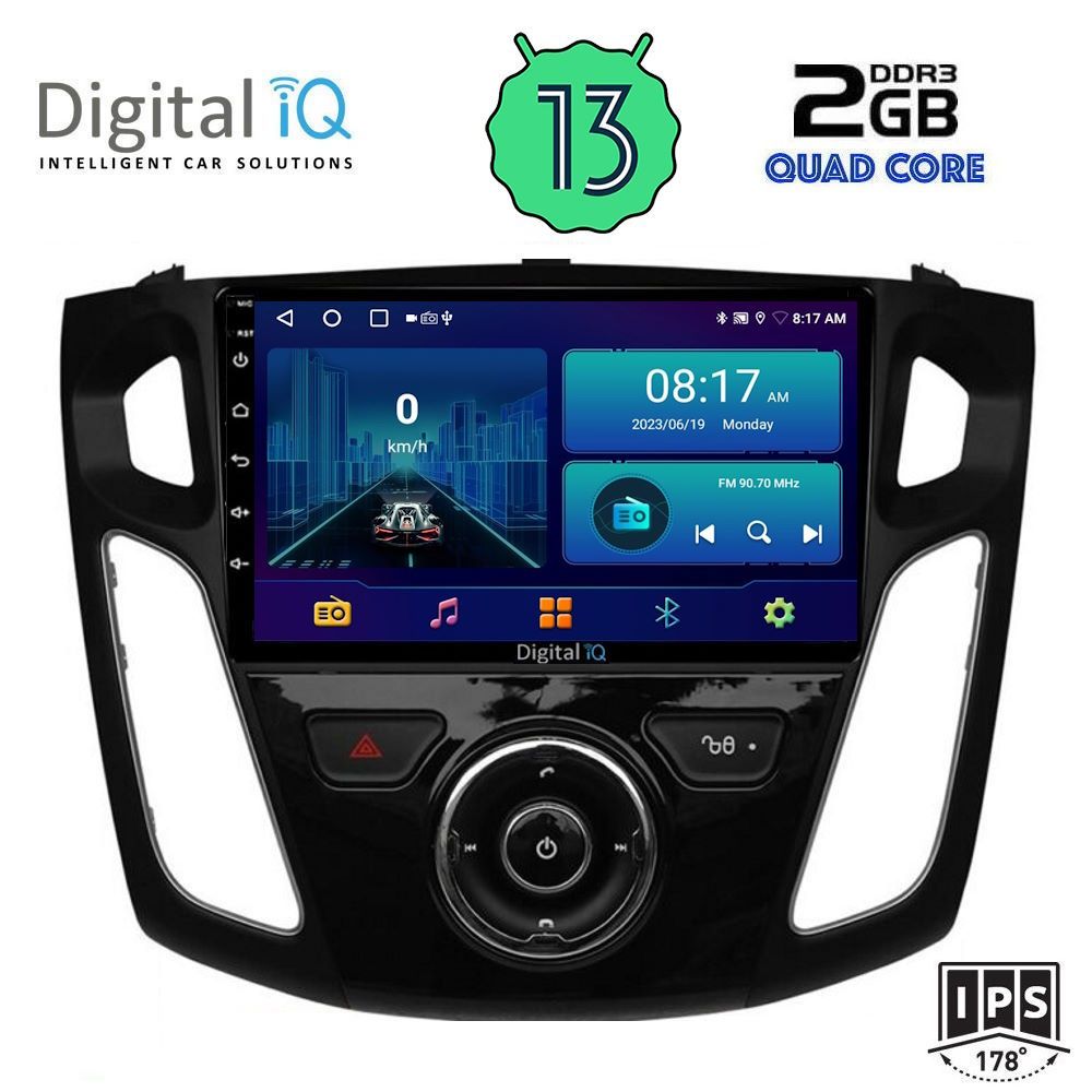 DIGITAL IQ BXB 1157_GPS (9inc) MULTIMEDIA TABLET OEM FORD FOCUS mod. 2011-2018