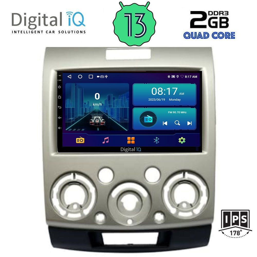 DIGITAL IQ BXB 1170_GPS (9inc) MULTIMEDIA TABLET OEM FORD RANGER | MAZDA BT50 mod. 2006-2011