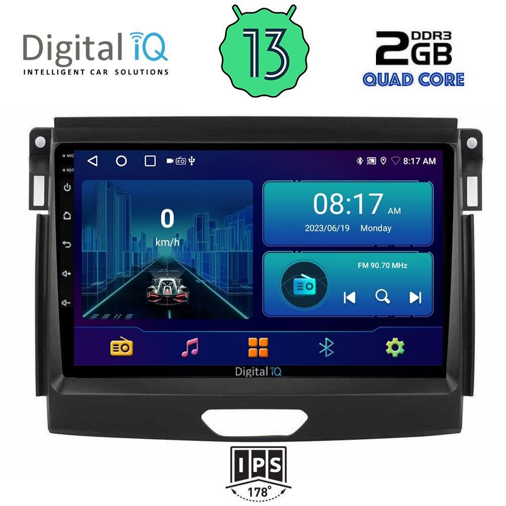 DIGITAL IQ BXB 1173_GPS (9inc) MULTIMEDIA TABLET OEM FORD RANGER mod. 2018>