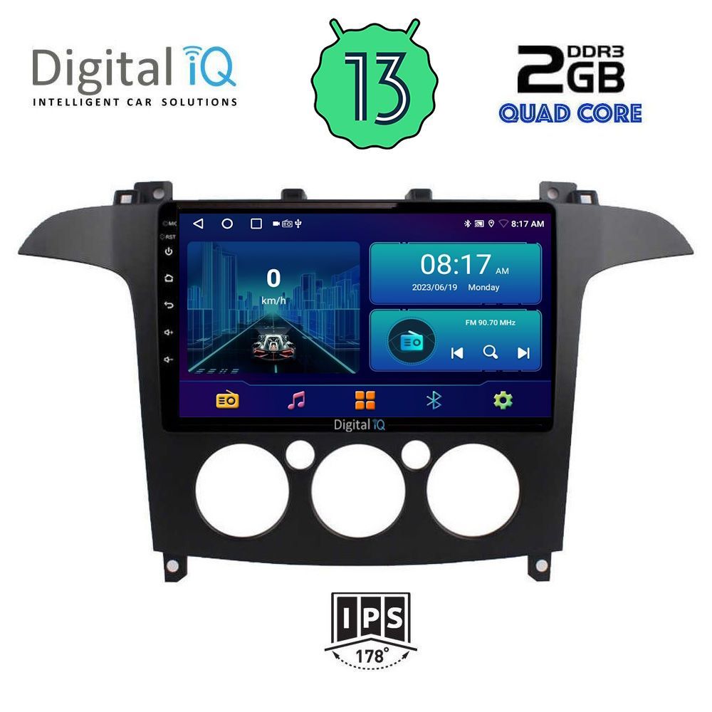 DIGITAL IQ BXB 1175_GPS A/C (9inc) MULTIMEDIA TABLET OEM FORD SMAX mod. 2006-2014