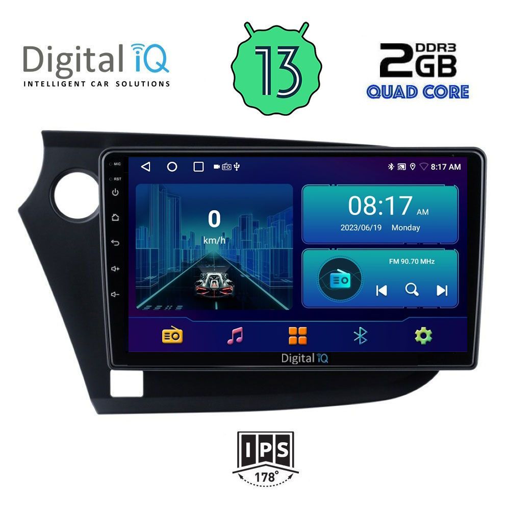 DIGITAL IQ BXB 1205_GPS (9inc) MULTIMEDIA TABLET OEM HONDA INSIGHT mod. 2009-2014