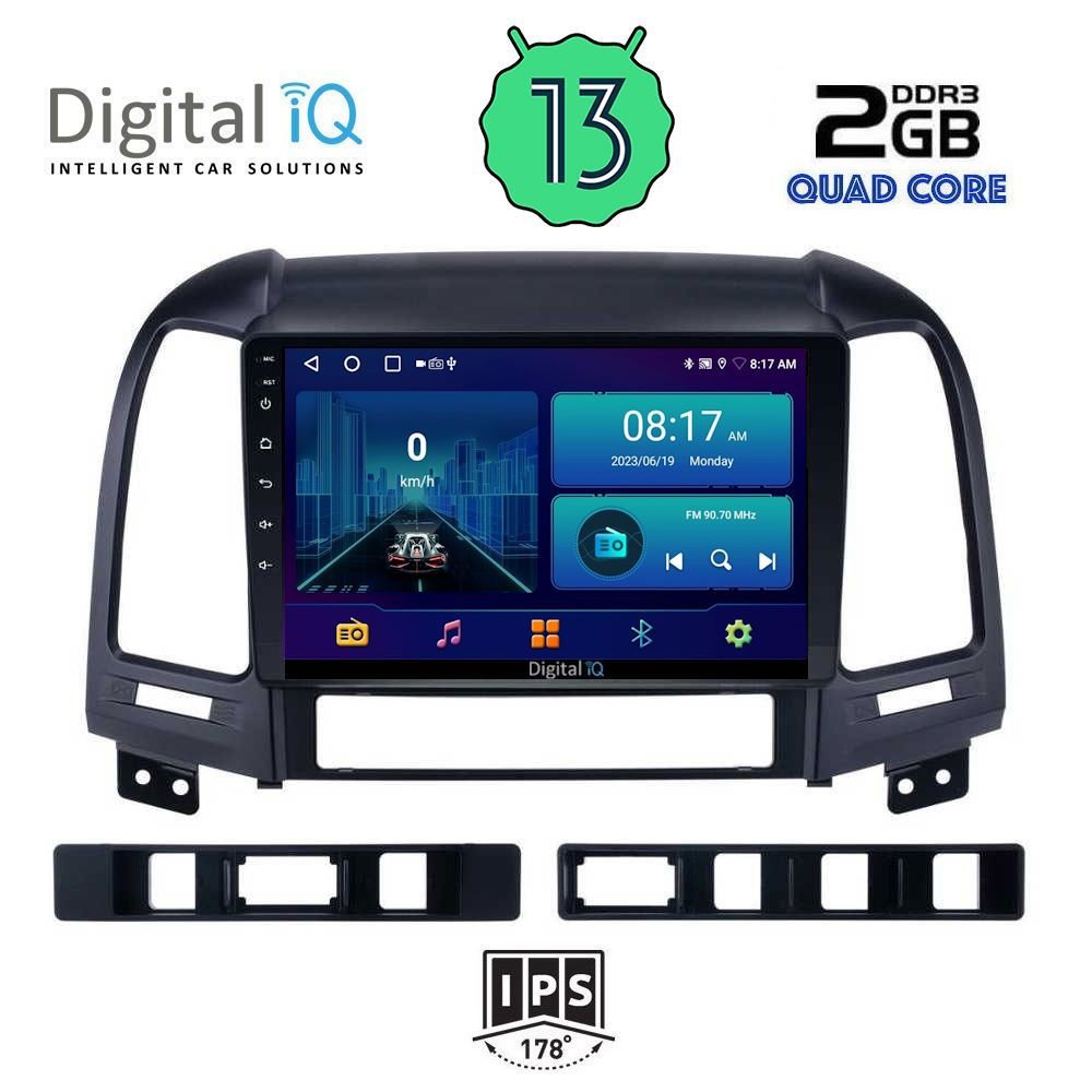 DIGITAL IQ BXB 1239_GPS (9inc) MULTIMEDIA TABLET OEM HYUNDAI SANTA FE mod. 2005-2013