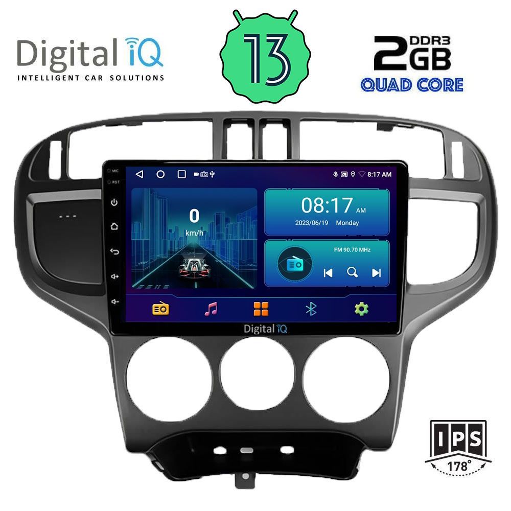 DIGITAL IQ BXB 1240_GPS (9inc) MULTIMEDIA TABLET OEM HYUNDAI MATRIX mod. 2001-2010