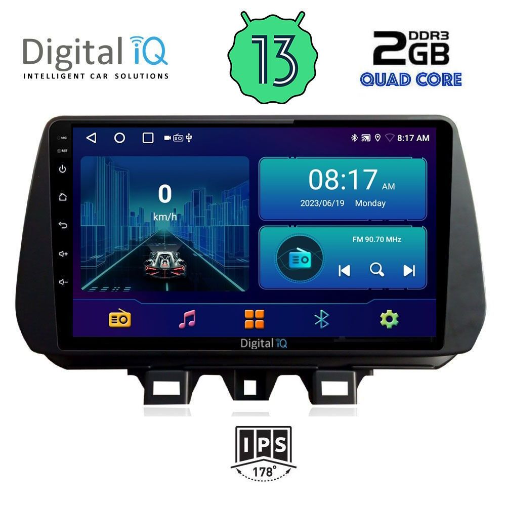 DIGITAL IQ BXB 1244_GPS (9inc) MULTIMEDIA TABLET OEM HYUNDAI TUSCON mod. 2019&gt;