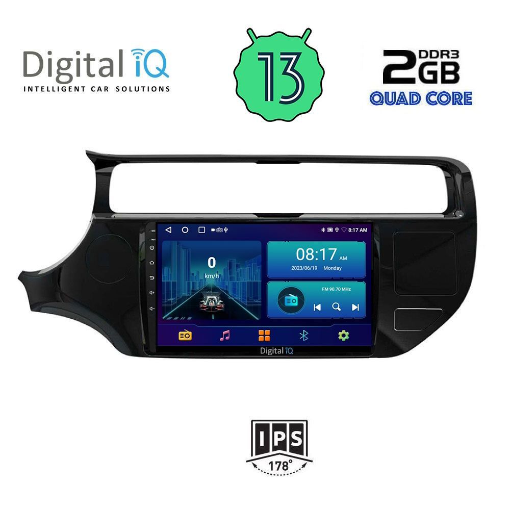 DIGITAL IQ BXB 1315_GPS (9inc) MULTIMEDIA TABLET OEM KIA RIO mod. 2015-2018