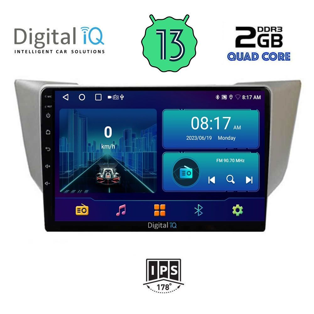 DIGITAL IQ BXB 1345_GPS (9inc) MULTIMEDIA TABLET OEM LEXUS RX 300 – 400 mod. 2003-2008