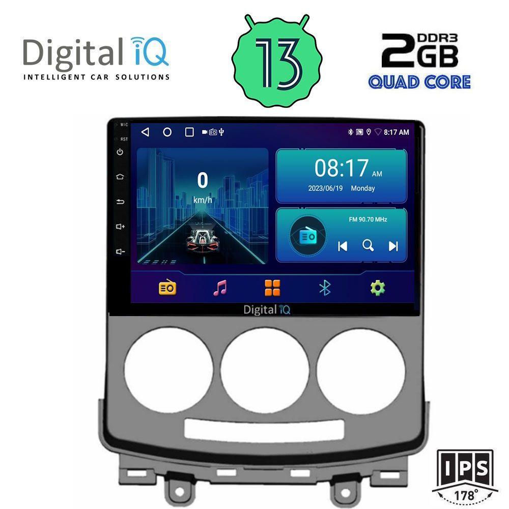 DIGITAL IQ BXB 1370_GPS (9inc) MULTIMEDIA TABLET OEM MAZDA 5 mod. 2004-2010