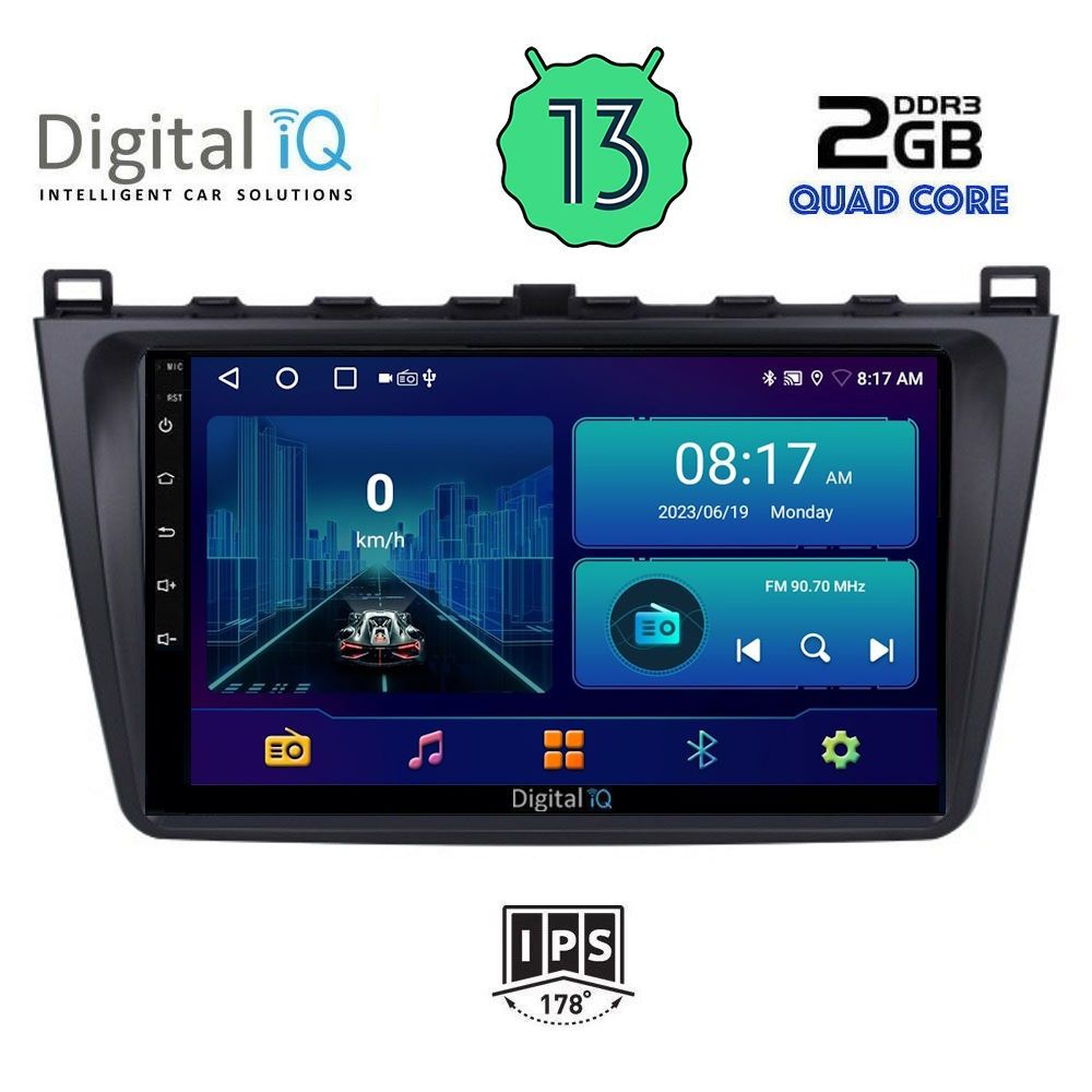 DIGITAL IQ BXB 1377_GPS (9inc) MULTIMEDIA TABLET OEM MAZDA 6 mod. 2008-2012