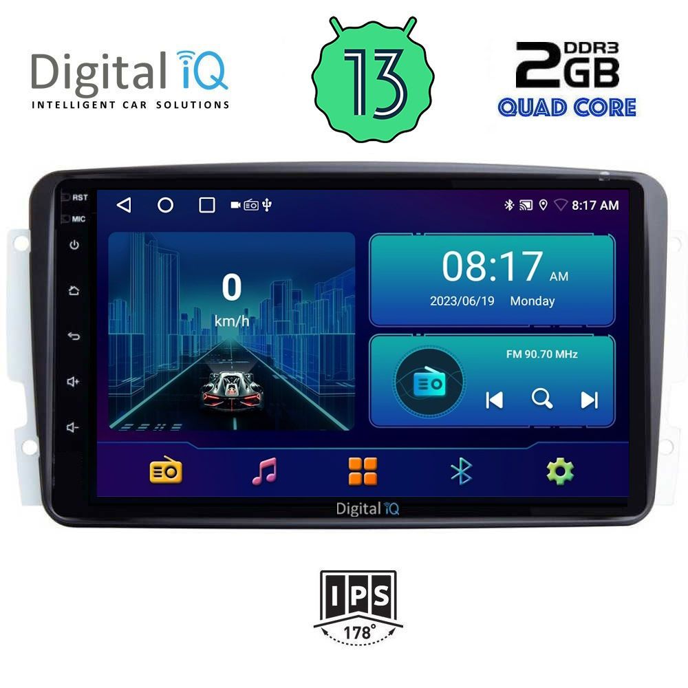 DIGITAL IQ BXB 1401_GPS (9inc) MULTIMEDIA TABLET OEM MERCEDES CLK (W209) mod. 2000-2004