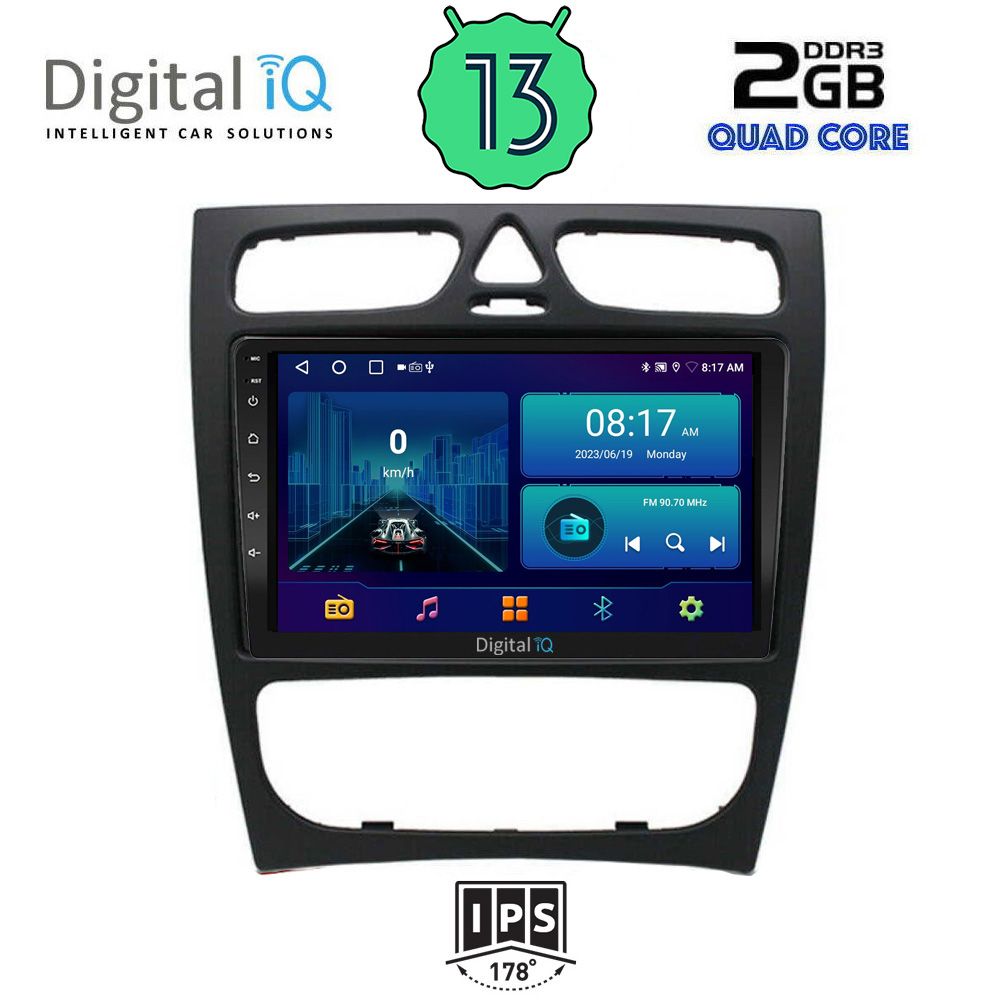 DIGITAL IQ BXB 1402_GPS (9inc) MULTIMEDIA TABLET OEM MERCEDES C (W203) mod. 1999-2004