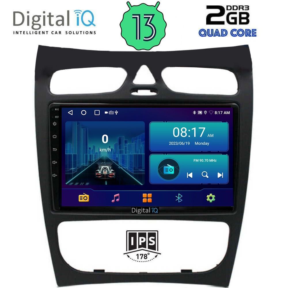 DIGITAL IQ BXB 1406_GPS (9inc) MUTIMEDIA TABLET OEM MERCEDES CLK (W209) mod. 2000-2004