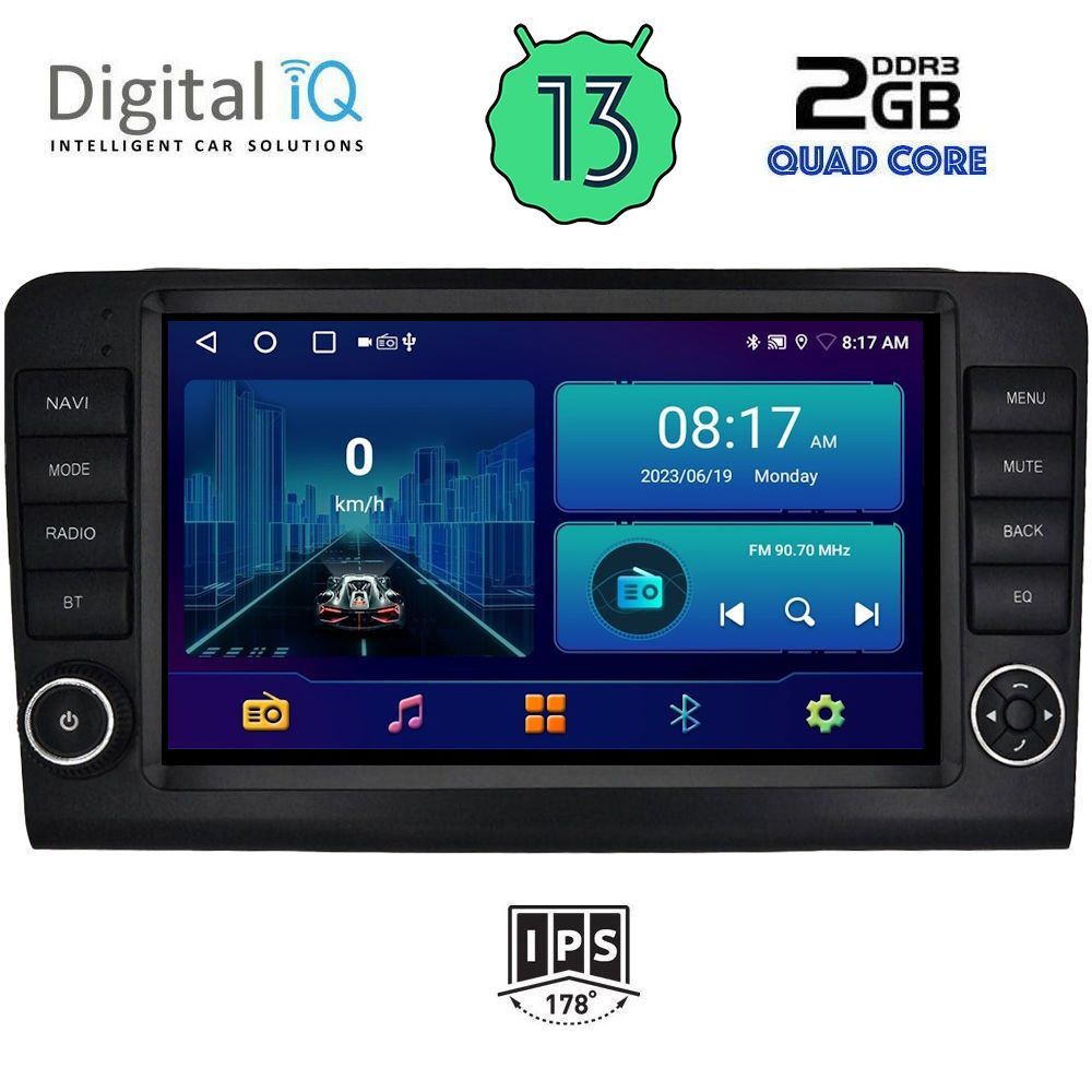 DIGITAL IQ BXB 1416_GPS (9inc) MULTIMEDIA TABLET OEM MERCEDES ML (W164) – GL (X164) mod. 2005-2011