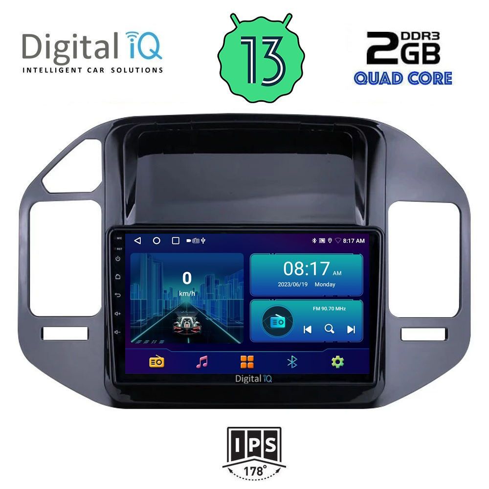 DIGITAL IQ BXB 1444_GPS (9inc) MULTIMEDIA TABLET OEM MITSUBISHI PAJERO mod. 1999-2006