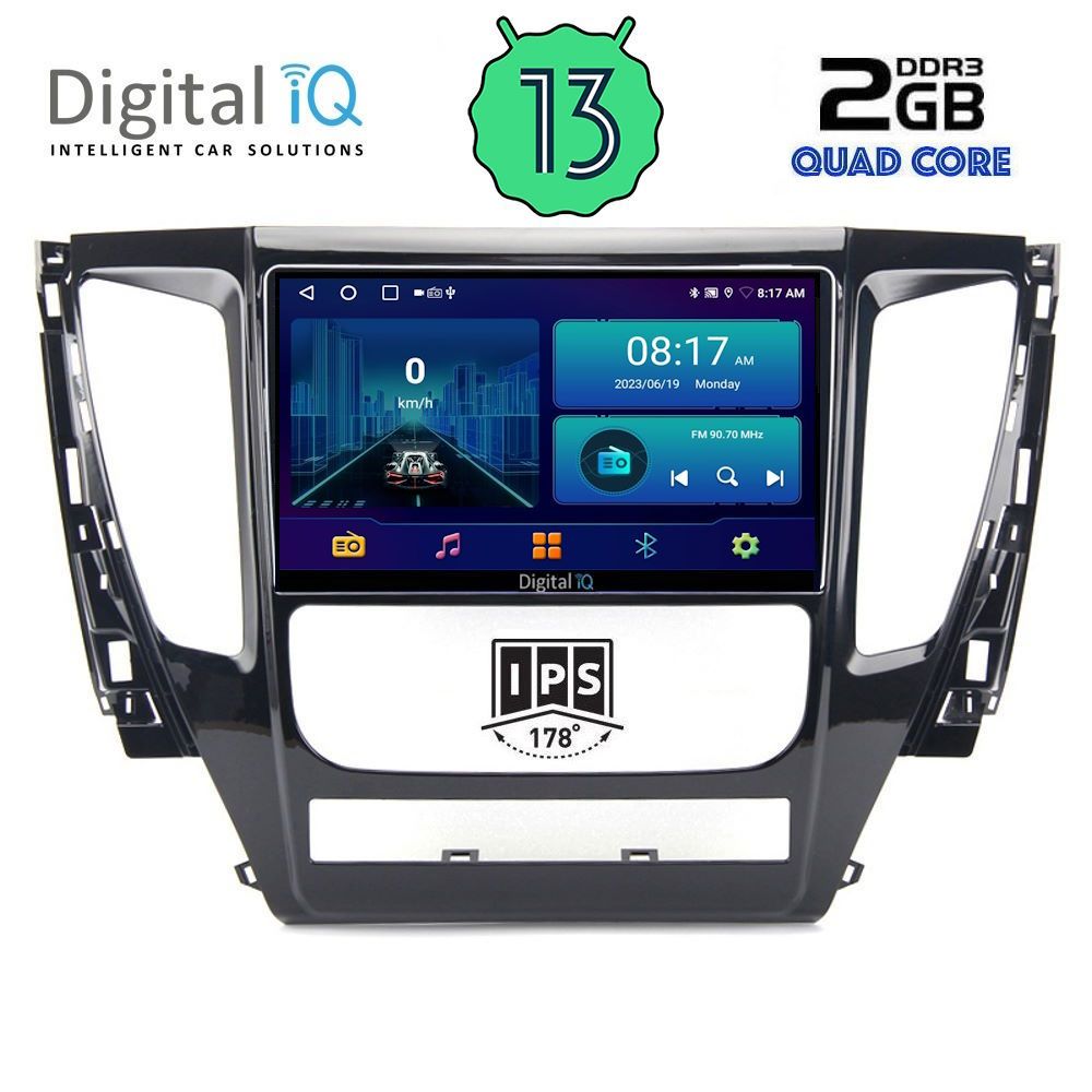 DIGITAL IQ BXB 1447_GPS (9inc) MULTIMEDIA TABLET OEM MITSUBISHI PAJERO mod. 2013&gt;