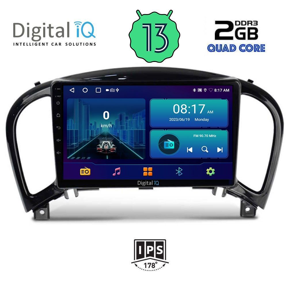 DIGITAL IQ BXB 1452_GPS (9inc) MULTIMEDIA TABLET OEM NISSAN JUKE mod. 2009-2020