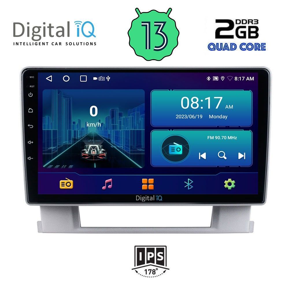 DIGITAL IQ BXB 1482_GPS (9inc) MULTIMEDIA TABLET OEM OPEL ASTRA J mod. 2010-2016