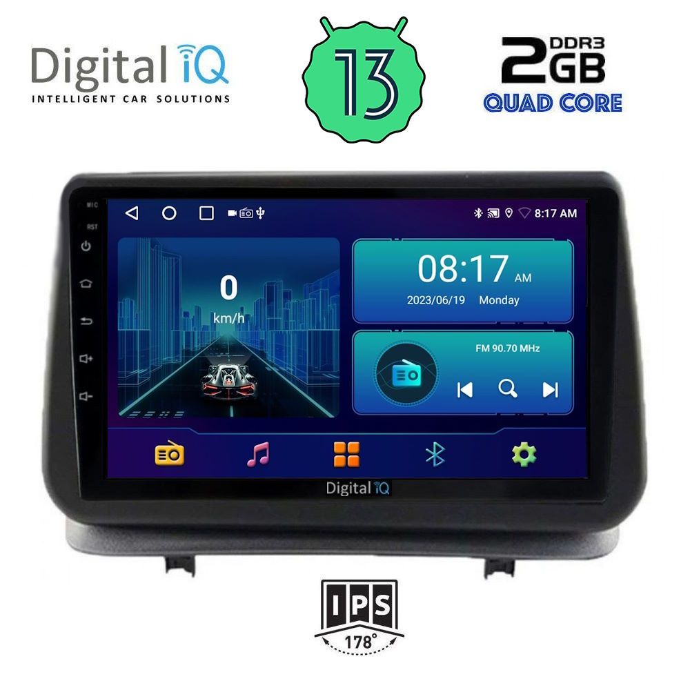 DIGITAL IQ BXB 1543_GPS (9inc) MULTIMEDIA TABLET OEM RENAULT CLIO mod. 2005-2011