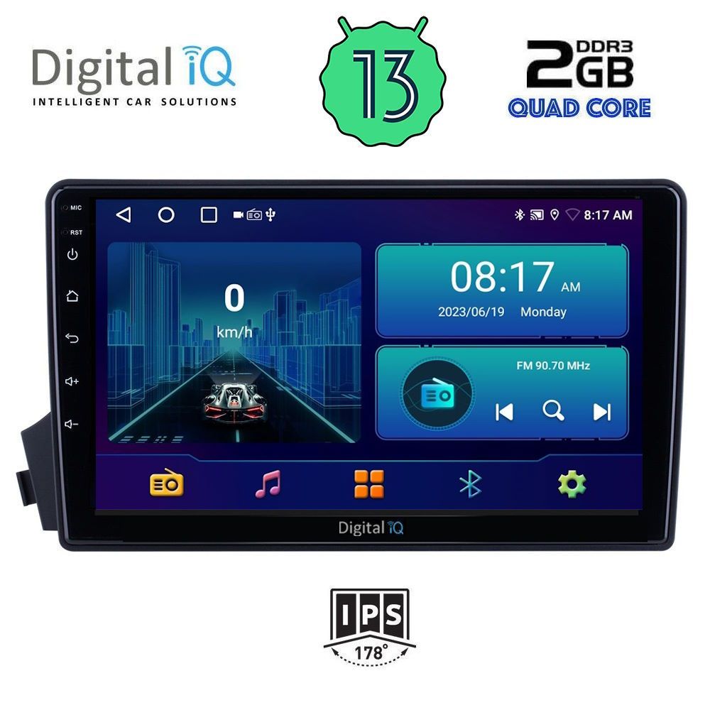 DIGITAL IQ BXB 1650_GPS (9inc) MULTIMEDIA TABLET OEM SSANGYANG ACTYON - KYRON mod. 2006-2015