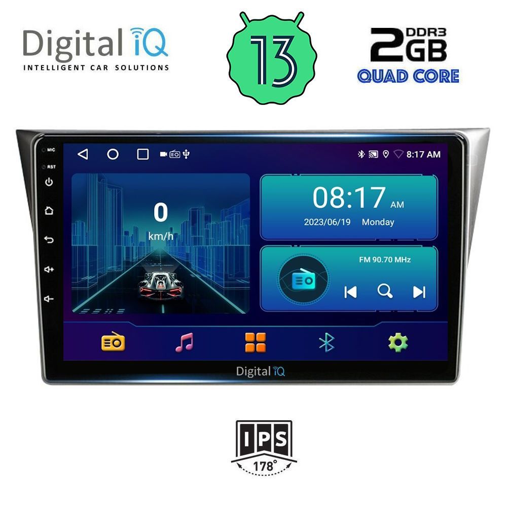 DIGITAL IQ BXB 1659_GPS (9inc) MULTIMEDIA TABLET OEM SUBARU IMPREZA mod. 2002-2008