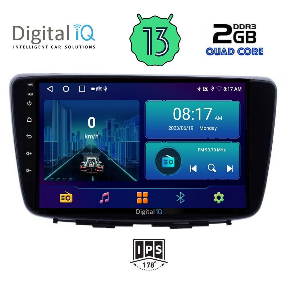 DIGITAL IQ BXB 1672_GPS (9inc) MULTIMEDIA TABLET OEM SUZUKI BALENO mod. 2016&gt;