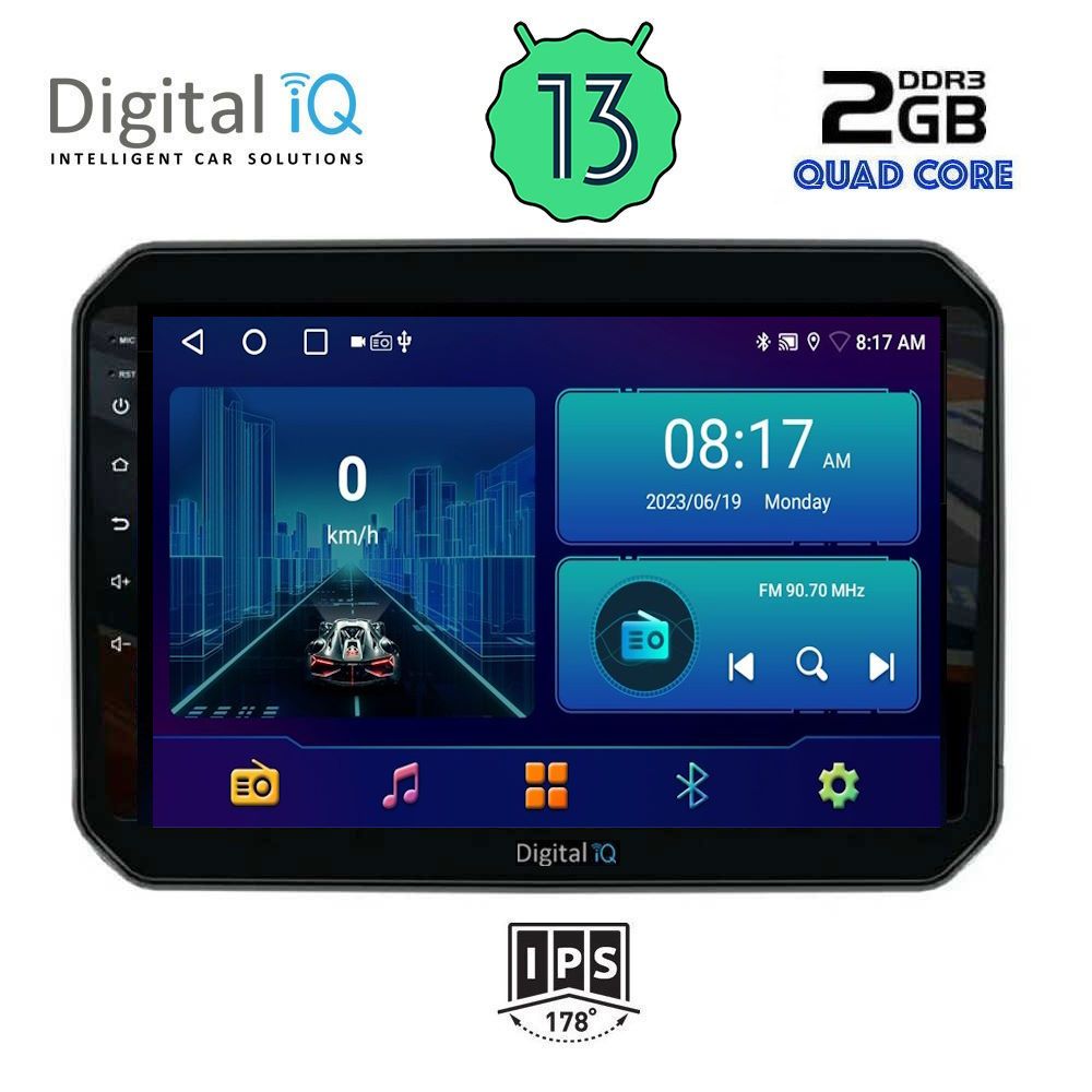 DIGITAL IQ BXB 1676_GPS (9inc) MULTIMEDIA TABLET OEM SUZUKI IGNIS mod. 2016&gt;