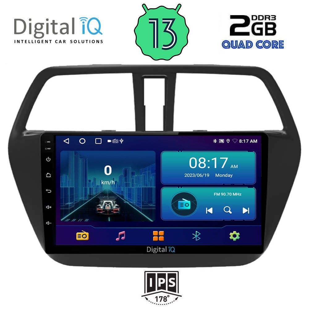 DIGITAL IQ BXB 1689_GPS (9inc) MULTIMEDIA TABLET OEM SUZUKI Sx4 SCROSS mod. 2014&gt;