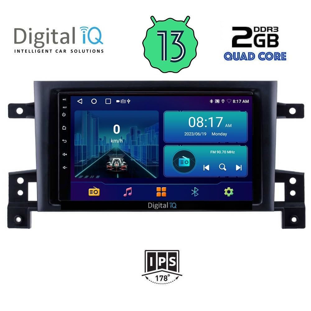 DIGITAL IQ BXB 1696_GPS (9inc) MULTIMEDIA TABLET OEM SUZUKI GRAND VITARA mod. 2005-2015