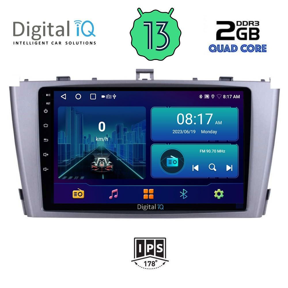 DIGITAL IQ BXB 1704_GPS (9inc) MULTIMEDIA TABLET OEM TOYOTA AVENSIS (T25) mod. 2003-2009